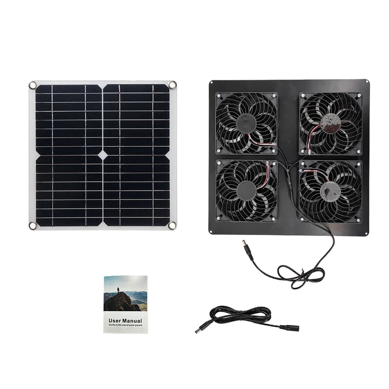 100W Solar Panel Exhaust Fan A - Outdoor Power House reseña y precio