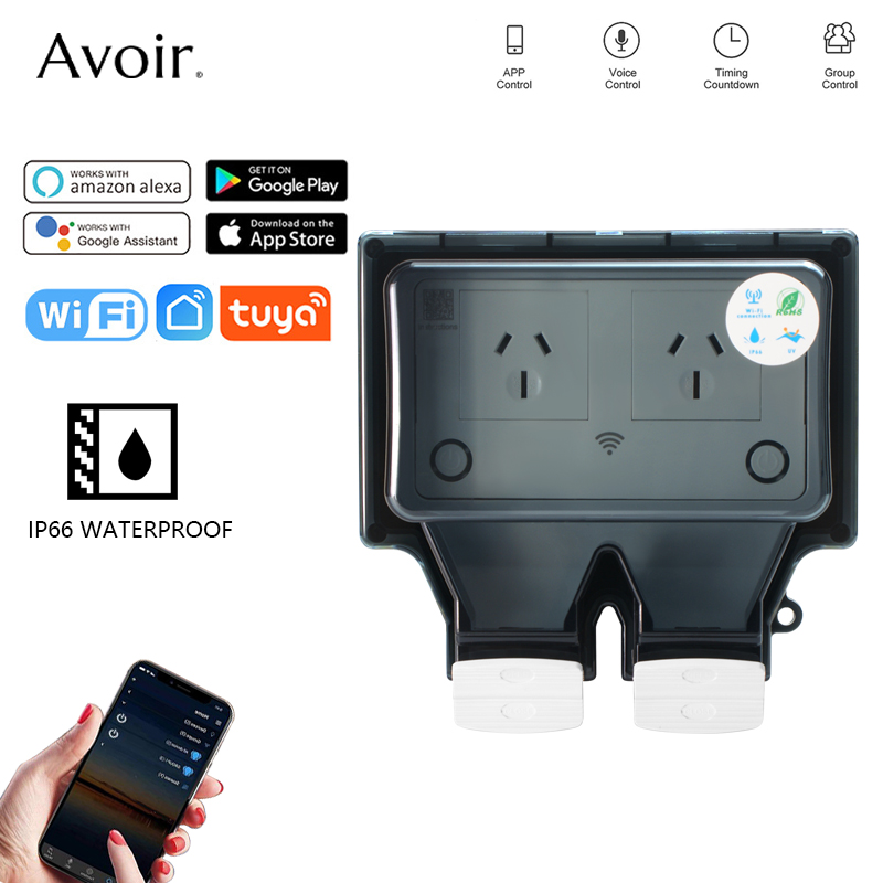 Avoir Tuya Wifi Waterproof Ele - Outdoor Power Inlet Box reseña y precio