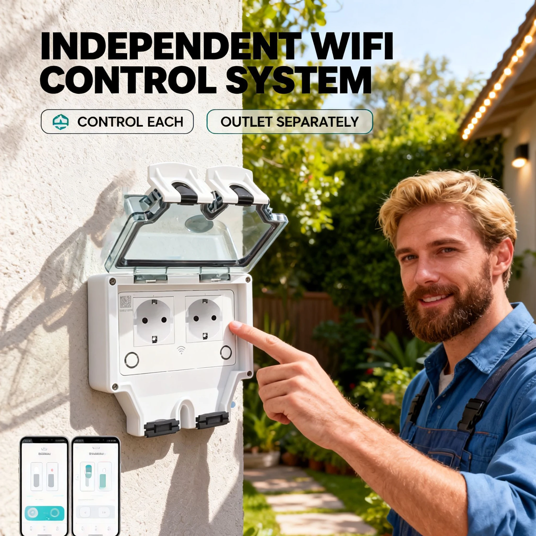 Tuya Waterproof Electrical Wal - Outdoor Power Inlet Box reseña y precio