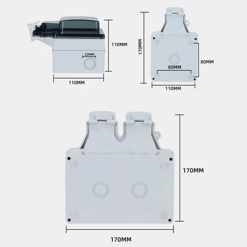 Tuya Waterproof Electrical Wal - Outdoor Power Inlet Box reseña y precio