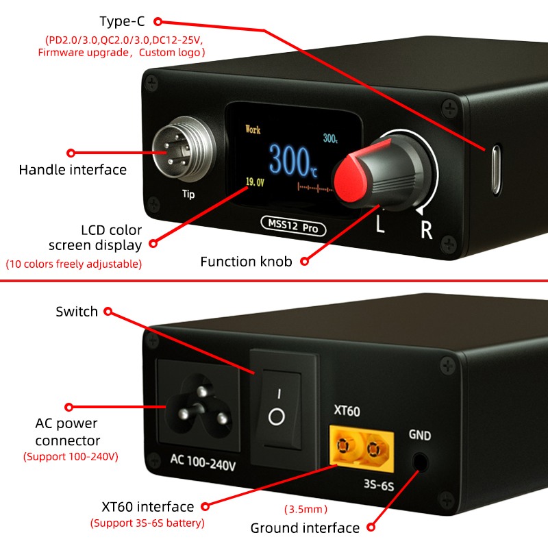 SEQURE MSS12 Pro Soldering Sta - Outdoor Power Station reseña y precio