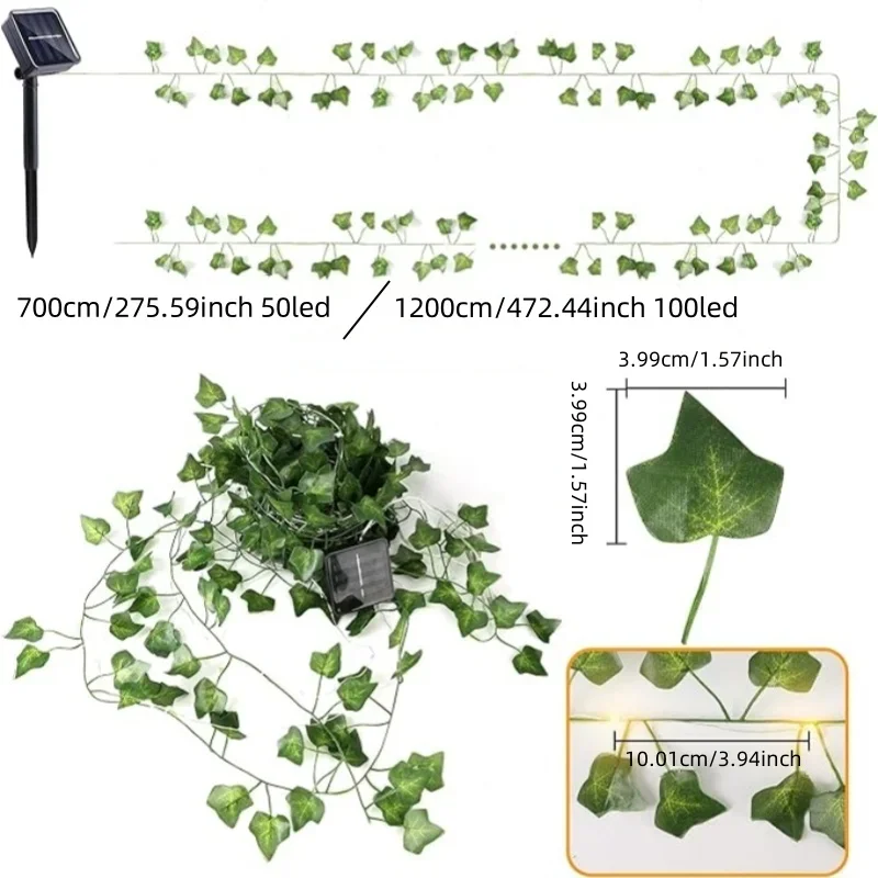 50/100 LED Solar Powered Artif - Outdoor Power For Christmas Lights reseña y precio