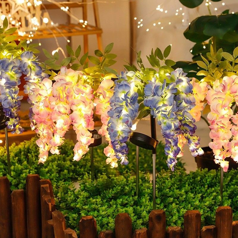 1PC Solar Powered Wisteria Sta - Outdoor Yard Power Stake reseña y precio