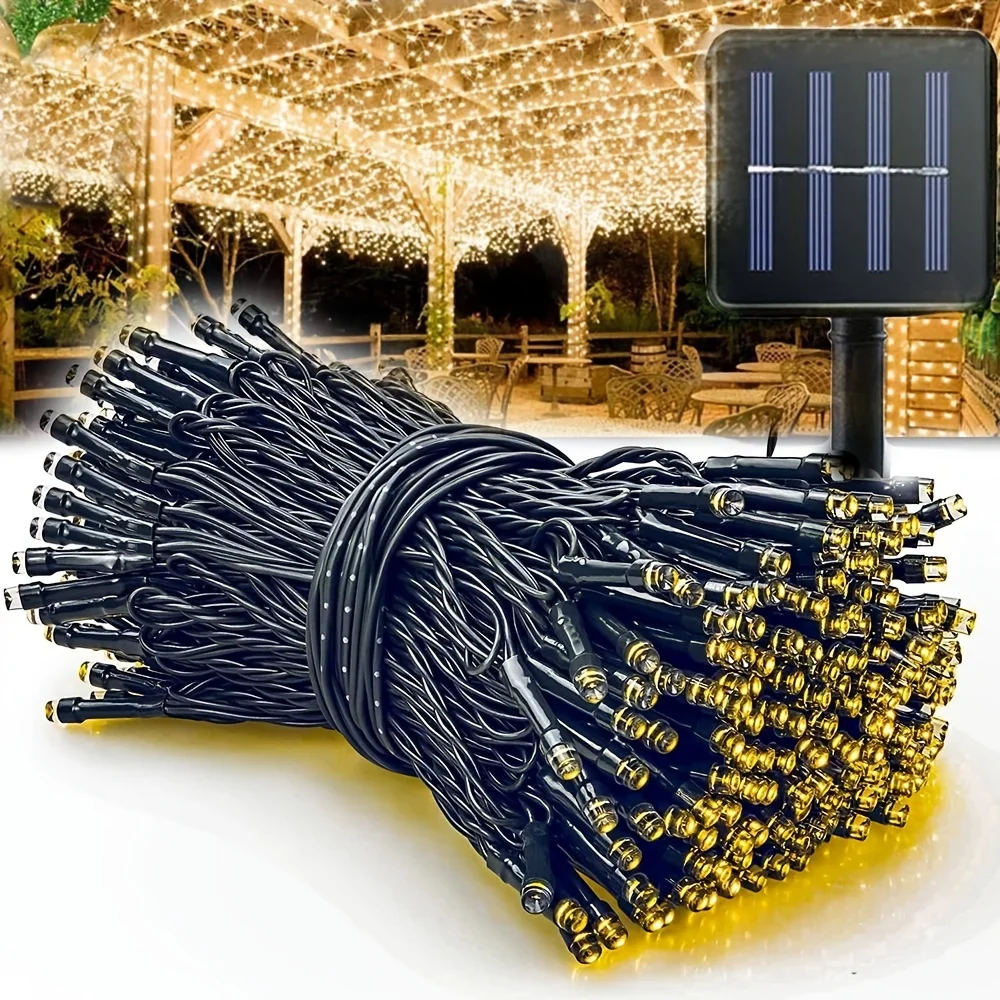 Solar Powered Outdoor String L - Outdoor Power For Christmas Lights reseña y precio