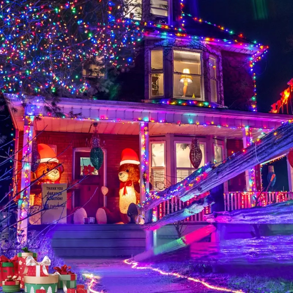 Solar Powered Outdoor String L - Outdoor Power For Christmas Lights reseña y precio