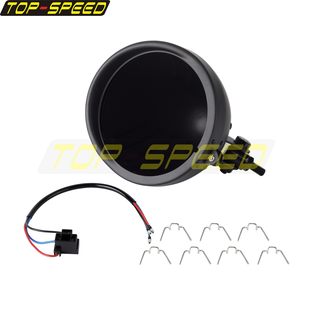 Black/Chrome Motorcycle Headla - Outdoor Power Usa reseña y precio