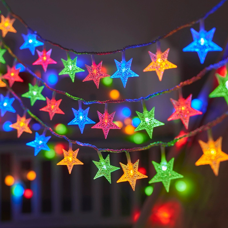 Battery Power Festoon Star Fai - Outdoor Power For Christmas Lights reseña y precio
