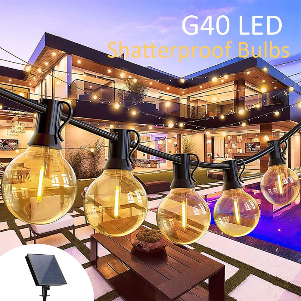 Outdoor 40LED G40 Bulbs Weddin - Outdoor Power For Christmas Lights reseña y precio