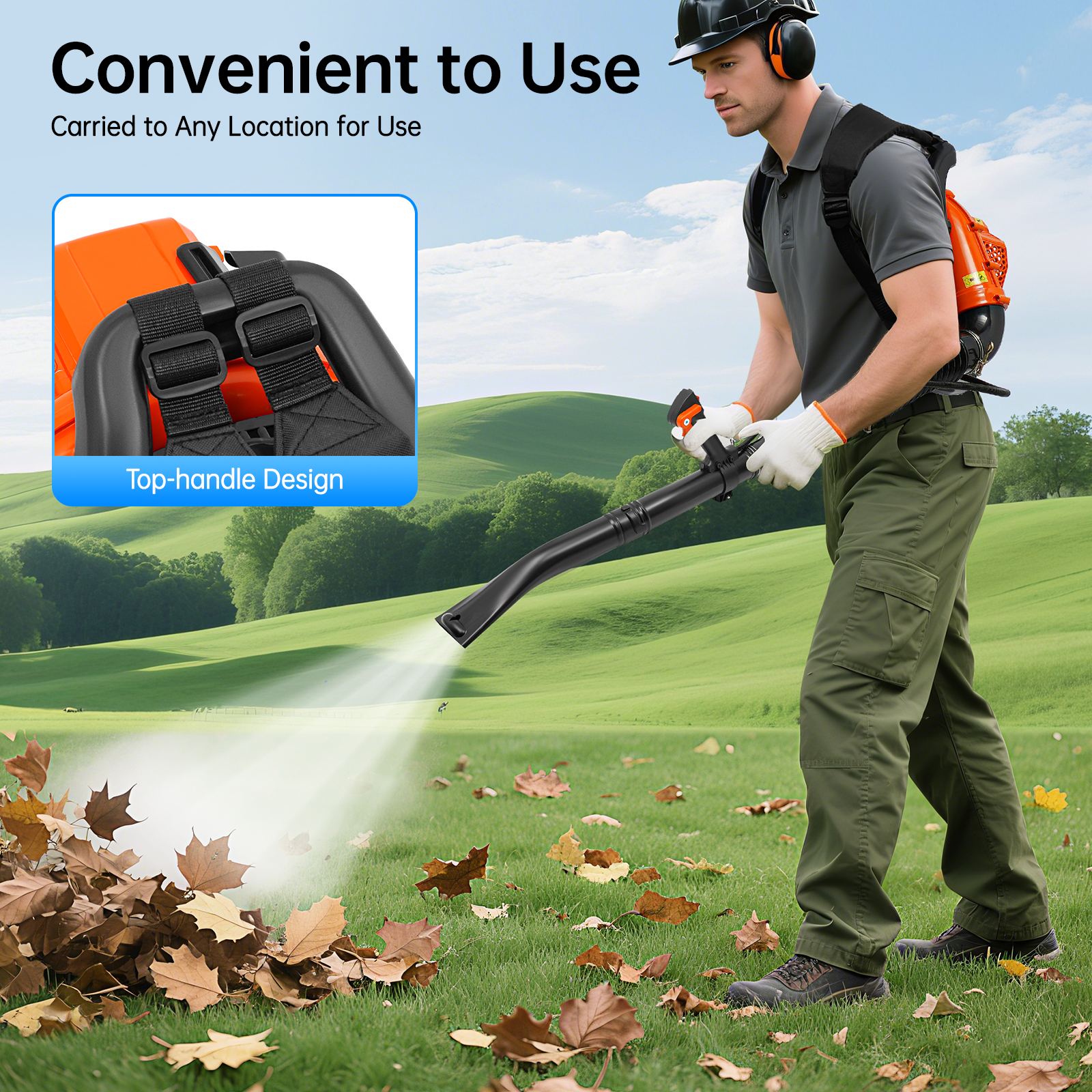 2-Stroke Backpack Leaf Blower  - Snow Blower Single reseña y precio