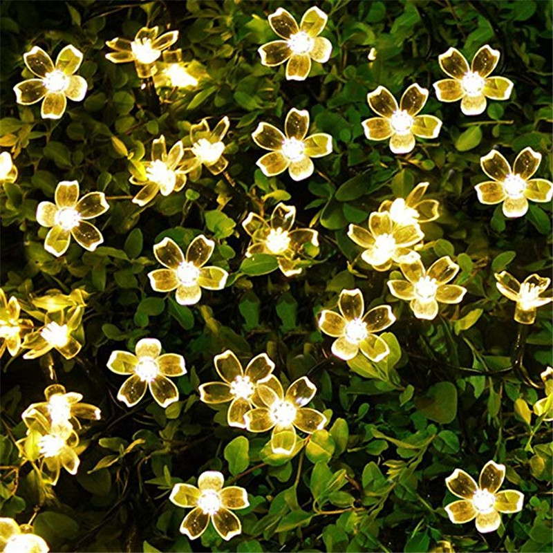 5m 7m 12m 22m Peach Flower Sol - Outdoor Power For Christmas Lights reseña y precio