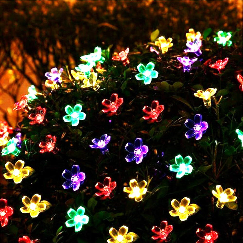 5m 7m 12m 22m Peach Flower Sol - Outdoor Power For Christmas Lights reseña y precio