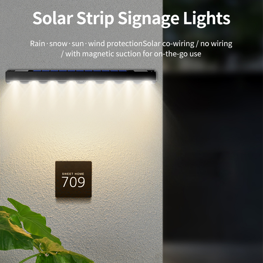 Outdoor Solar LED Address Ligh - Outdoor Power House reseña y precio