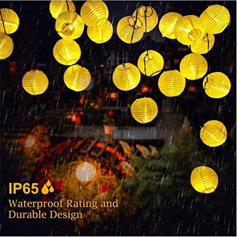 LED Solar Lantern String Light - Outdoor Power For Christmas Lights reseña y precio